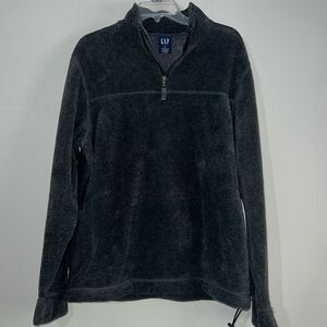 Vintage Gap Gray Fleece 1/4 Zip Pullover